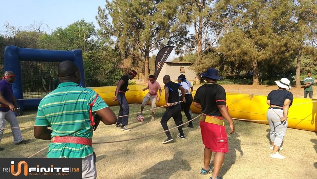 Giant Foosball team building 