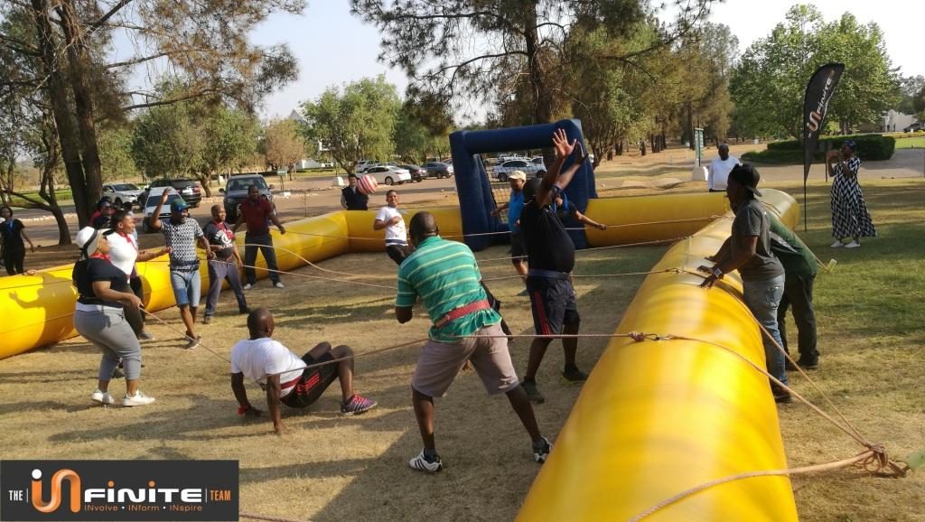 Giant Foosball team building 