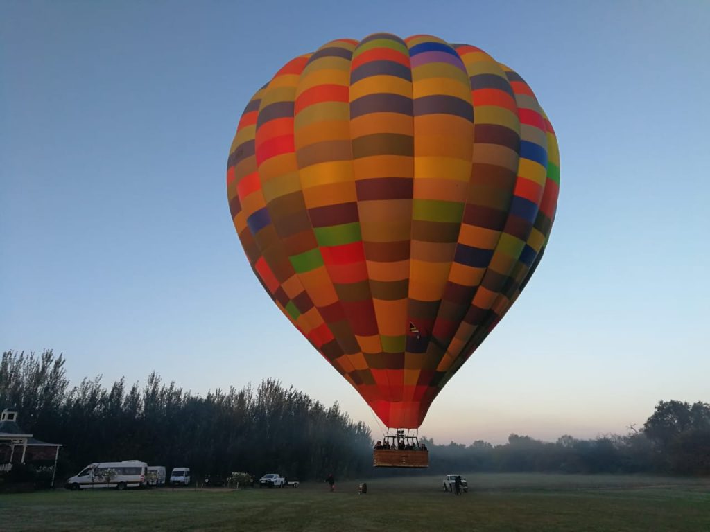 Hot air balloon team building