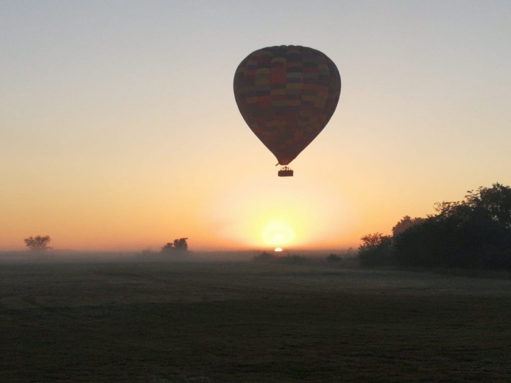 Hot air balloon team building